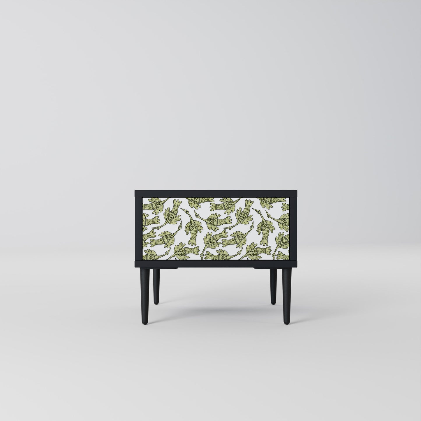 Comodino SEEDLING SONGBIRD con finitura nera
