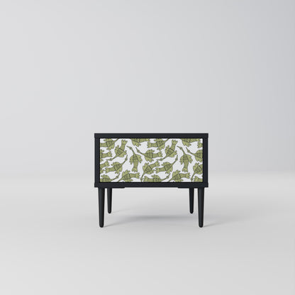 Comodino SEEDLING SONGBIRD con finitura nera