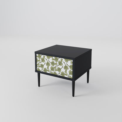 Comodino SEEDLING SONGBIRD con finitura nera