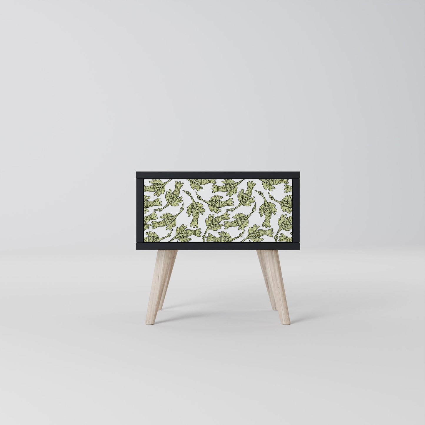 Comodino SEEDLING SONGBIRD con finitura nera