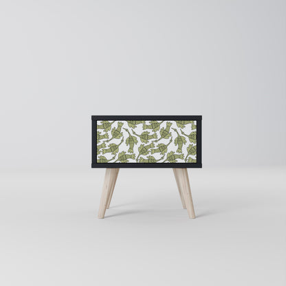 Comodino SEEDLING SONGBIRD con finitura nera