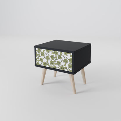 Comodino SEEDLING SONGBIRD con finitura nera