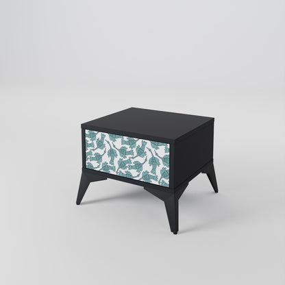 WATERSPOUT SONGIBIRD Nightstand in Black Finish