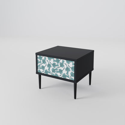 WATERSPOUT SONGIBIRD Nightstand in Black Finish