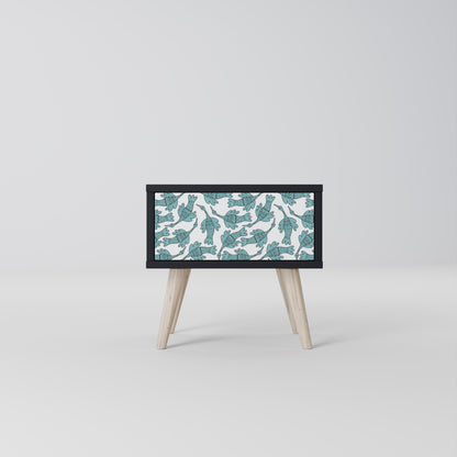 WATERSPOUT SONGIBIRD Nightstand in Black Finish