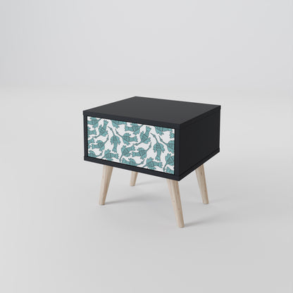 WATERSPOUT SONGIBIRD Nightstand in Black Finish