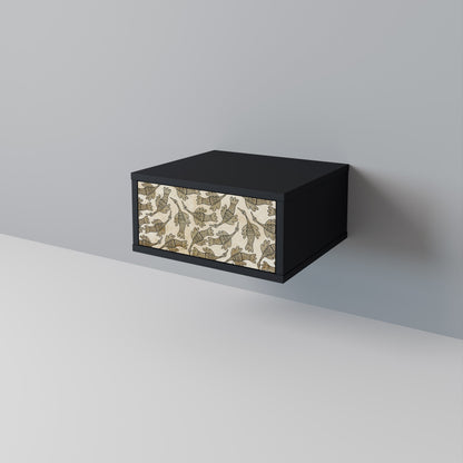 ALMONDINE SONGBIRD Nightstand in Black Finish