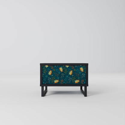 AUTUMN INSECTS Nightstand in Black Finish