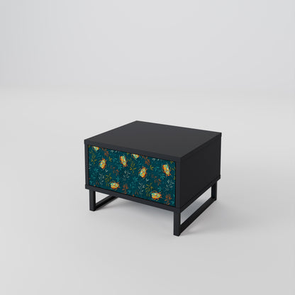 AUTUMN INSECTS Nightstand in Black Finish