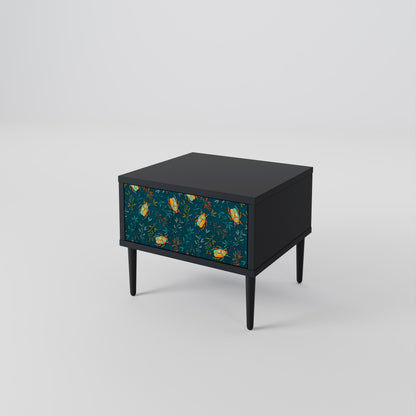 AUTUMN INSECTS Nightstand in Black Finish