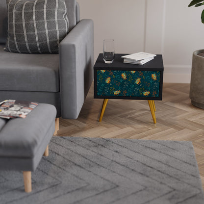 AUTUMN INSECTS Nightstand in Black Finish