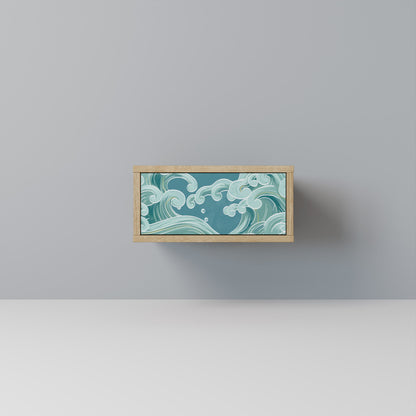 Comodino ASIAN SWAY in effetto rovere