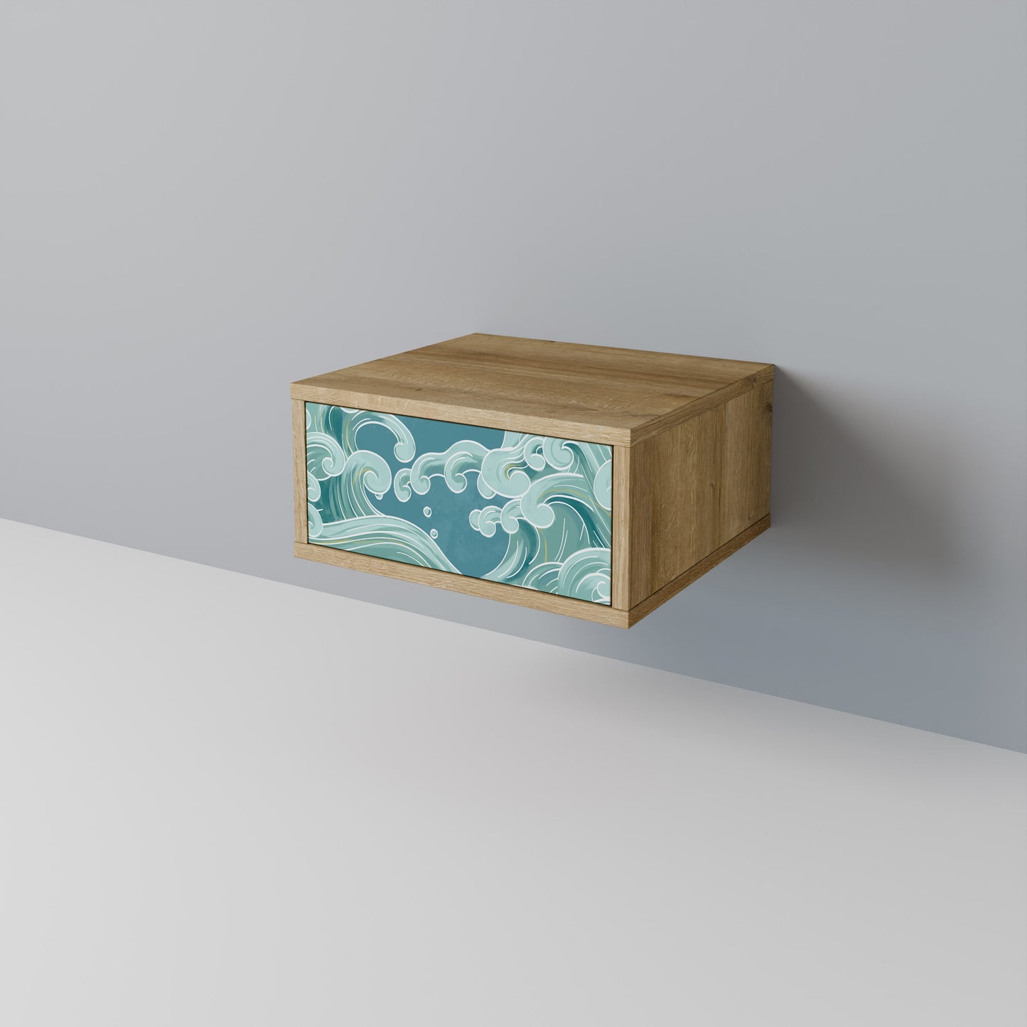 Comodino ASIAN SWAY in effetto rovere