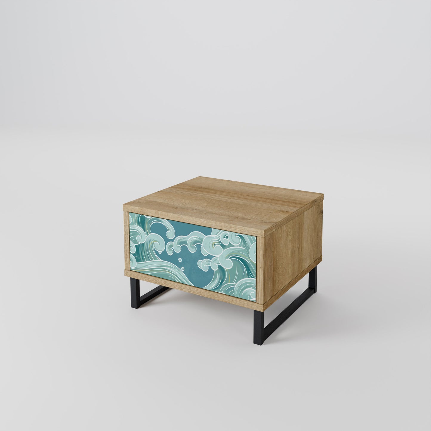 Comodino ASIAN SWAY in effetto rovere