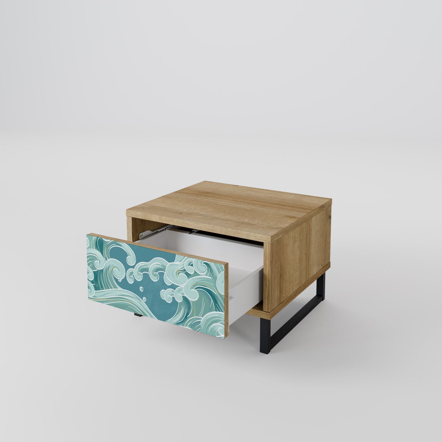 Comodino ASIAN SWAY in effetto rovere