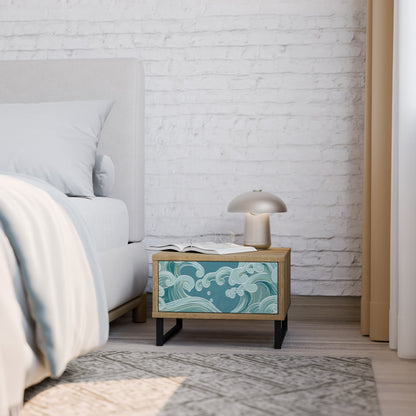 Comodino ASIAN SWAY in effetto rovere