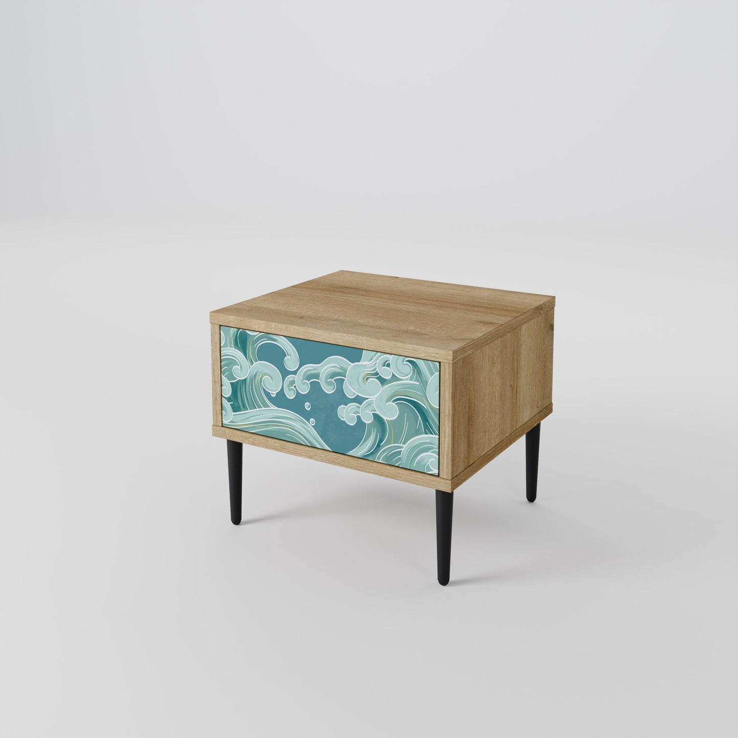 Comodino ASIAN SWAY in effetto rovere
