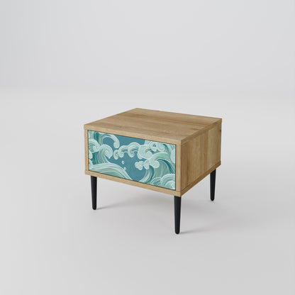 Comodino ASIAN SWAY in effetto rovere