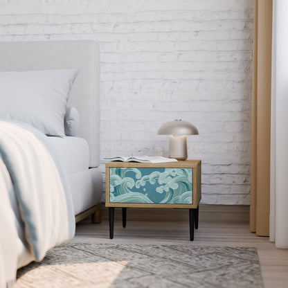 Comodino ASIAN SWAY in effetto rovere