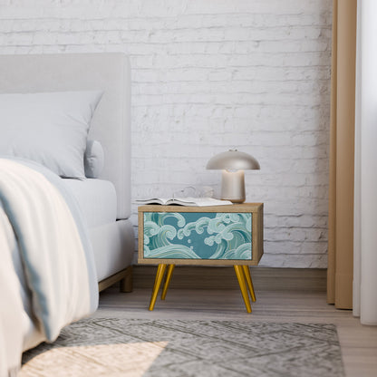 Comodino ASIAN SWAY in effetto rovere