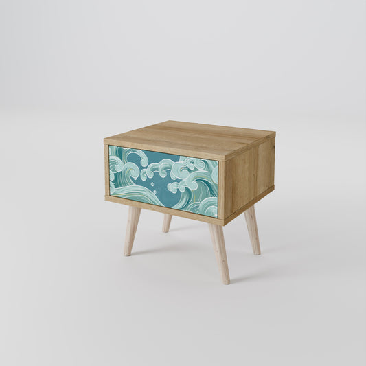Comodino ASIAN SWAY in effetto rovere
