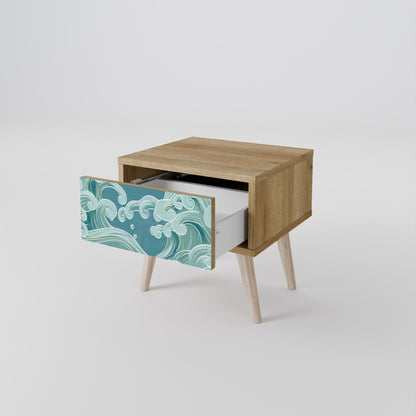Comodino ASIAN SWAY in effetto rovere