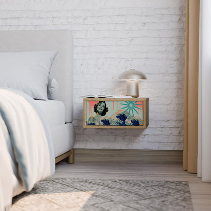 Comodino KANAGAWA BEAUTY in effetto rovere
