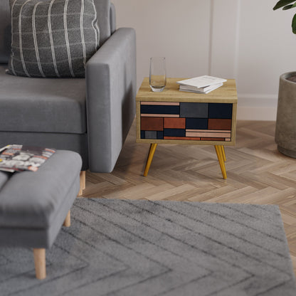 INTREPID FORMATION Nightstand in Oak Effect