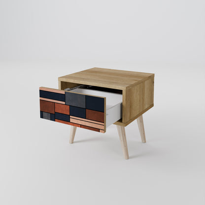 INTREPID FORMATION Nightstand in Oak Effect