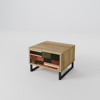 FIGURES OF NATURE Nightstand in Oak Effect