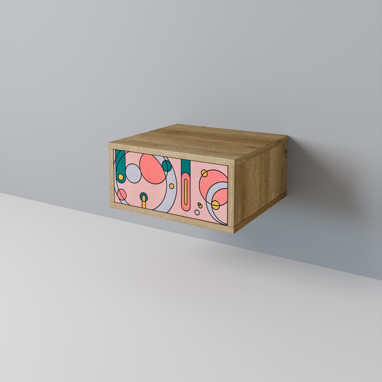 GOSSAMER ECHOES Nightstand in Oak Effect