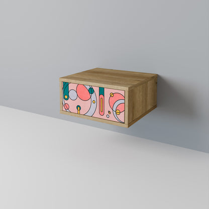 GOSSAMER ECHOES Nightstand in Oak Effect