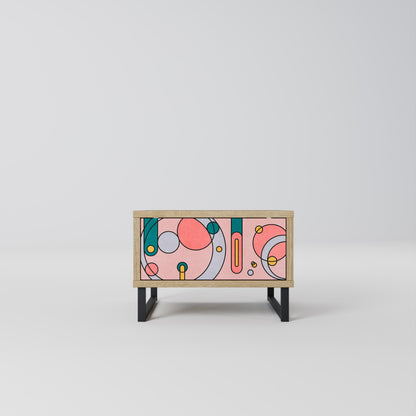 GOSSAMER ECHOES Nightstand in Oak Effect