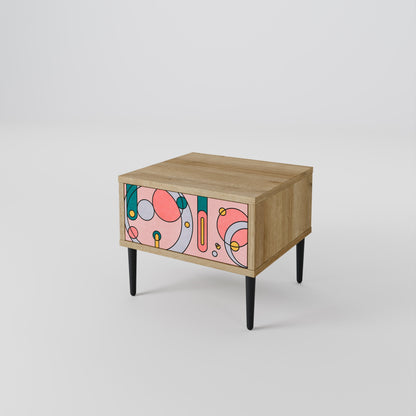GOSSAMER ECHOES Nightstand in Oak Effect