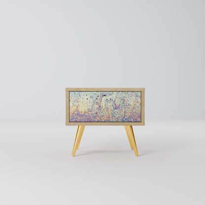 MOSAIC OF COLORS Nightstand in Oak Effect