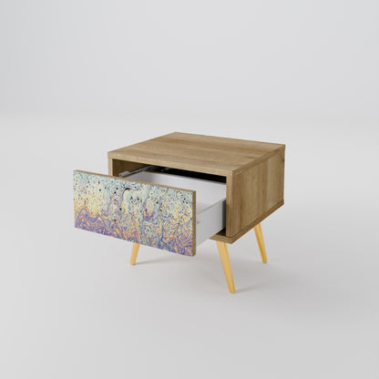 MOSAIC OF COLORS Nightstand in Oak Effect