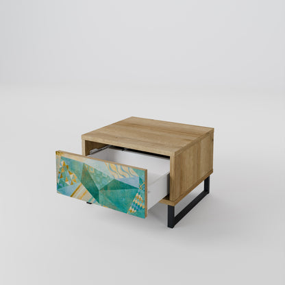 SPECTRUM SPLENDOR Nightstand in Oak Effect