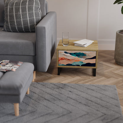 ASTRATTO LANDSCAPE Comodino in effetto rovere