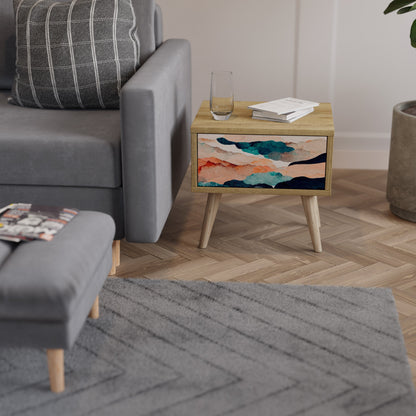 ASTRATTO LANDSCAPE Comodino in effetto rovere