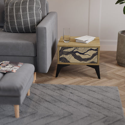 Comodino UNIFIED FRAGMENTS in effetto rovere