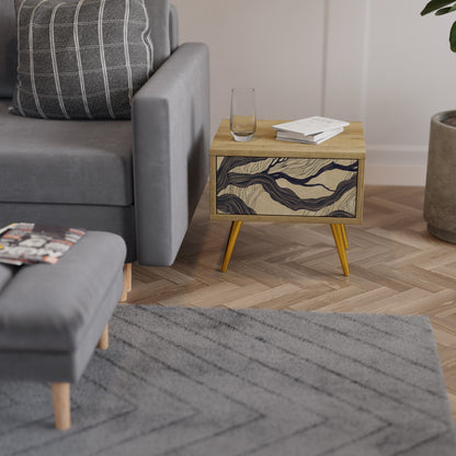 Comodino UNIFIED FRAGMENTS in effetto rovere