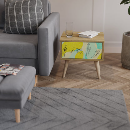 BODY LANGUAGE Comodino in effetto rovere