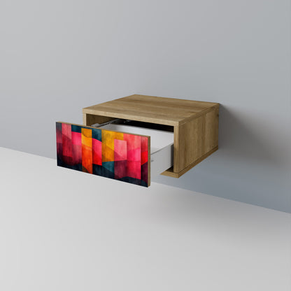 Comodino COLORFUL SOUNDS in effetto rovere