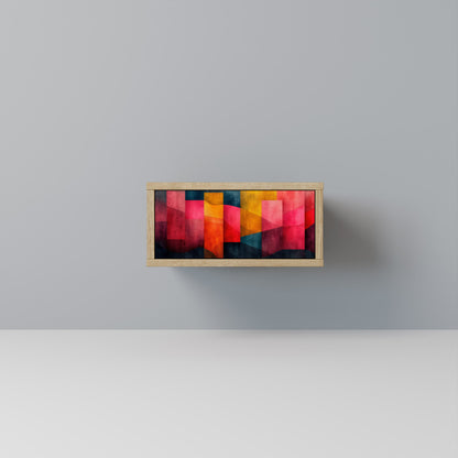Comodino COLORFUL SOUNDS in effetto rovere