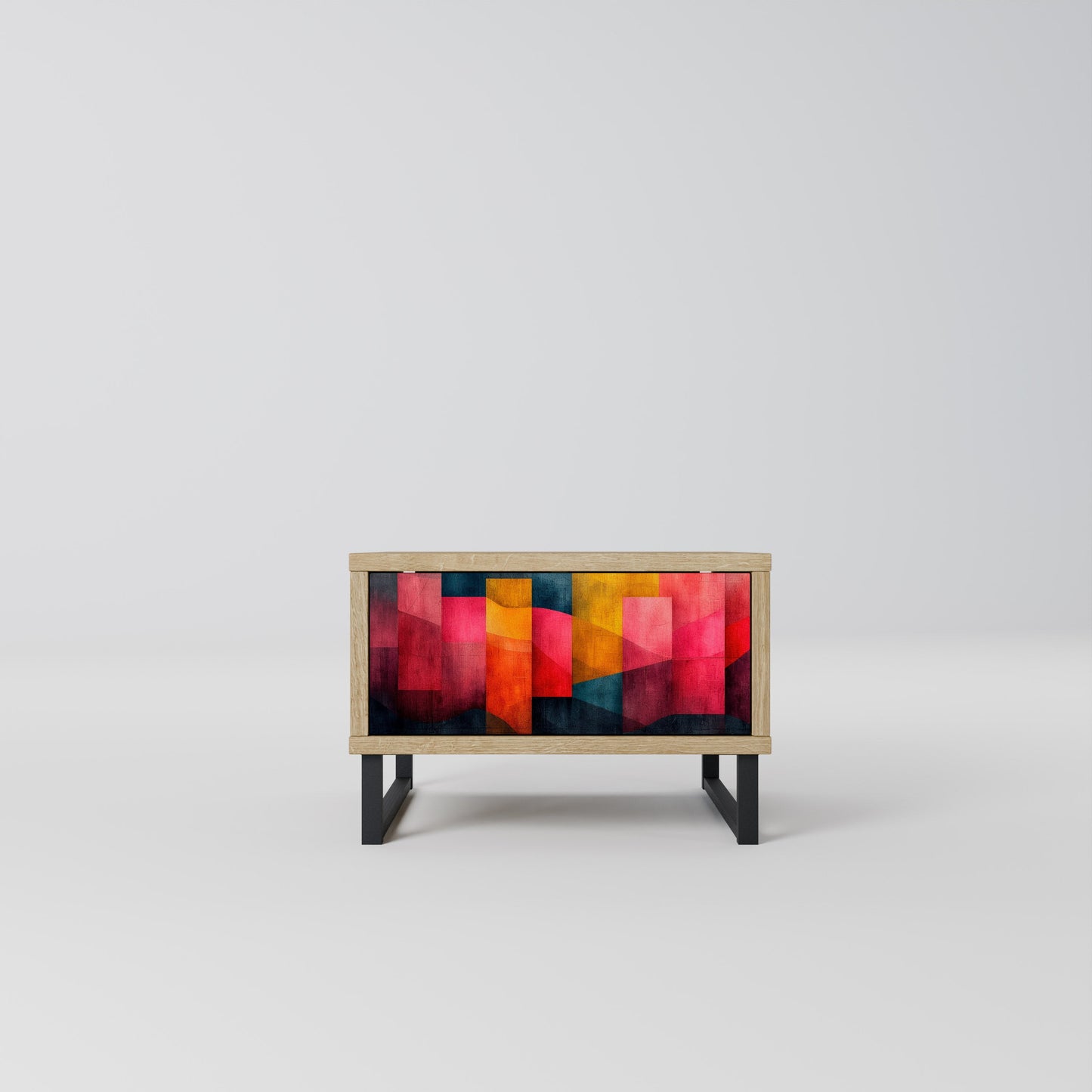 Comodino COLORFUL SOUNDS in effetto rovere