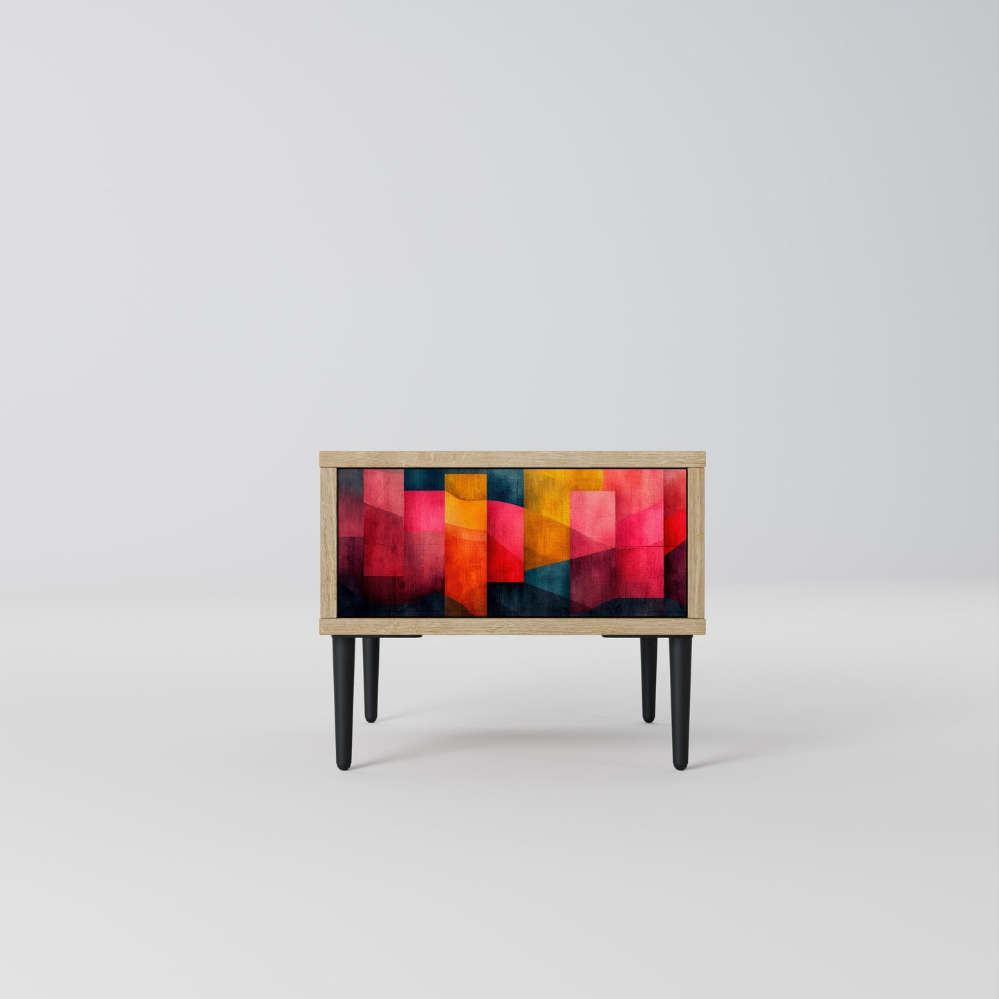Comodino COLORFUL SOUNDS in effetto rovere