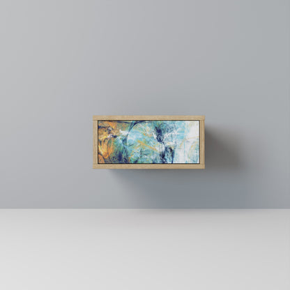 PENSIERI ASTRATTATI Comodino effetto rovere