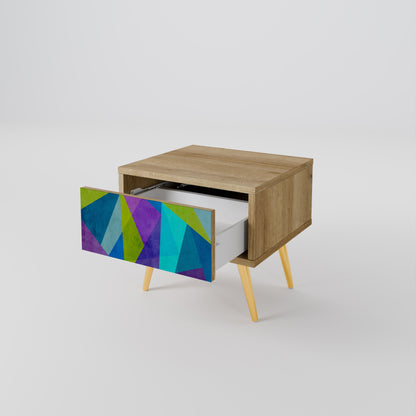 COLD SHOWCASE Comodino in effetto rovere