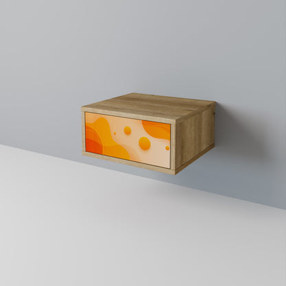 Comodino ORANGE ARRANGEMENT in effetto rovere