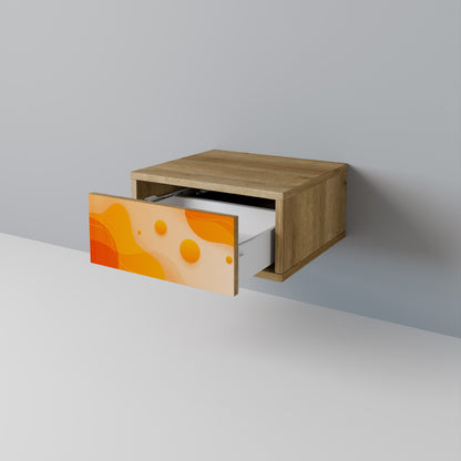Comodino ORANGE ARRANGEMENT in effetto rovere